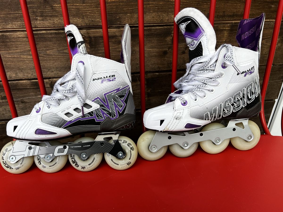 Mission Inline-Skating & Rollschuhe: Inline Skates Mission Inhaler length 5.5  Fit 2  – Gebraucht aus Niederstocken von Eleonore000