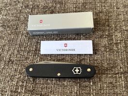 Altes Sackmesser VICTORINOX „Glomar“ Alox Schwarz neu RAR