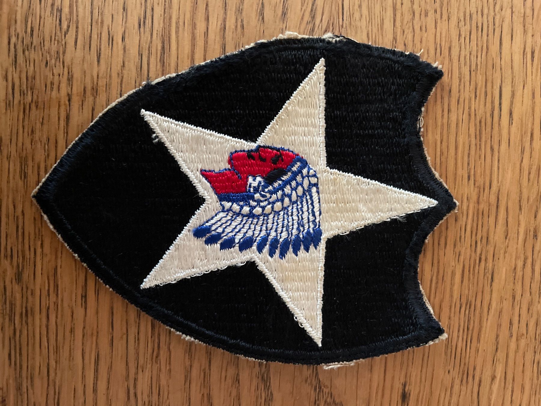 US Army Uniformen: U.S. Army patch Original WW2 2nd division – Gebraucht aus Oberbütschel von Woodie2005