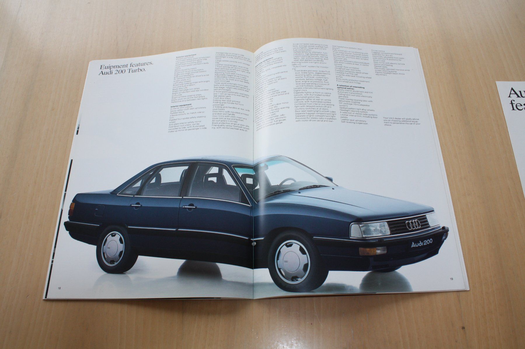 Audi Documenti: Audi 200 Prospekt 8/1985 – Usato da Wikon venduto da erwin400 6