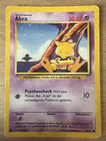 Pokemon Karte Abra Basis Set 1999 gebrauchter Zustand