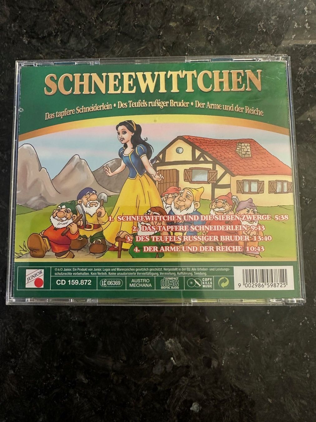 CD: Kinder CD / Hörspiel- Schneewittchen / Märchen – Usato da Sursee venduto da Romana6 1