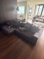 Corner Sofa dark grey 