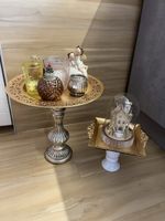 Etagere Gold Kerzengläser Weihnachtsdeko Haus Türdeko Tablar