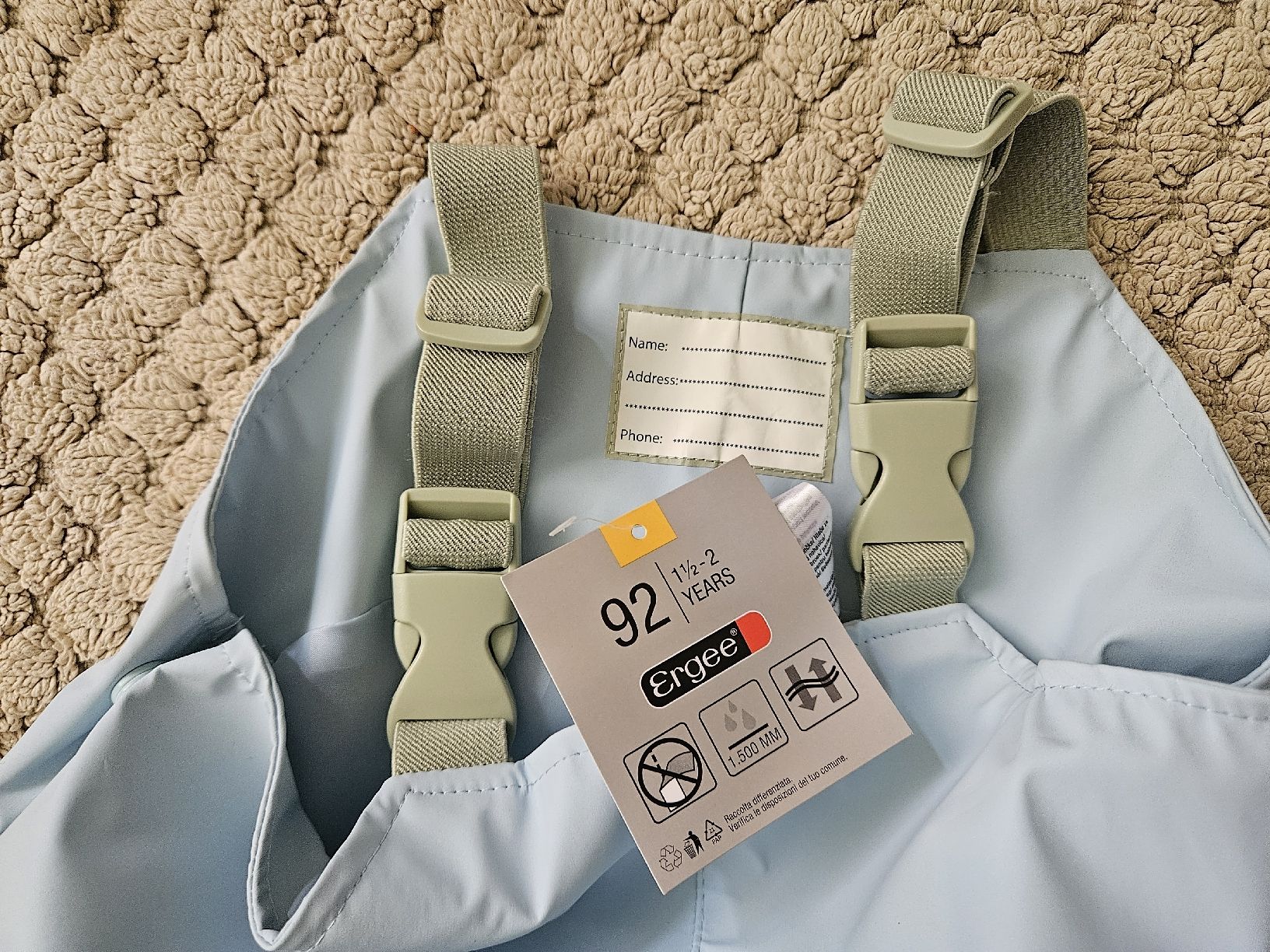 Pantaloni: NEU Regenhose mit Latz 92 – Nuovo e nell'imballaggio originale da Zürich venduto da Kris8050 2