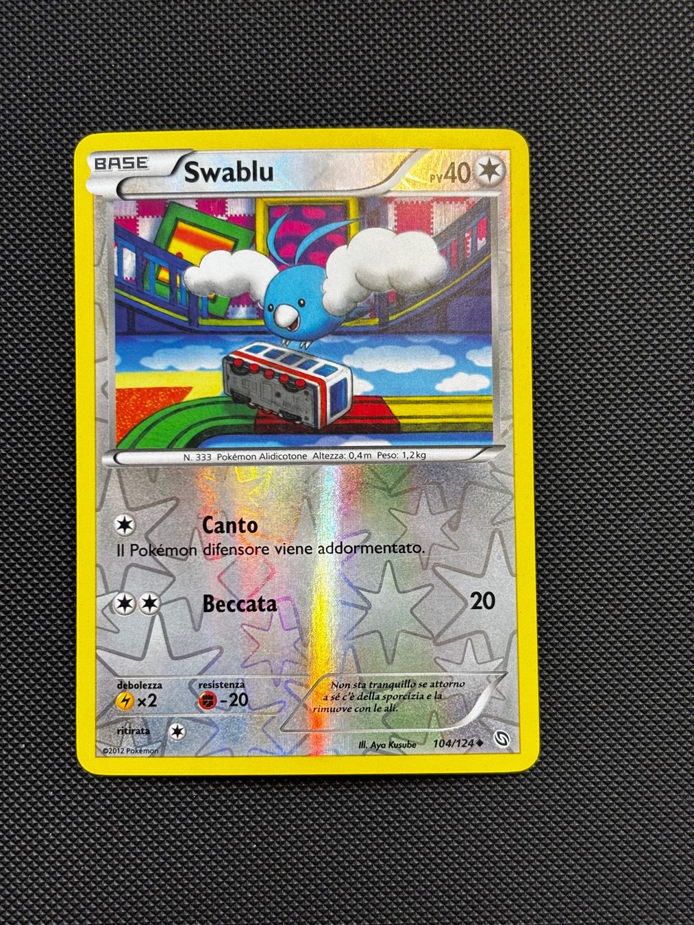 Pokémon Carte collezionabili: It -  Swablu Reverse 104/124 - Pokémon – Usato da Neuchâtel venduto da caraadrynn 2