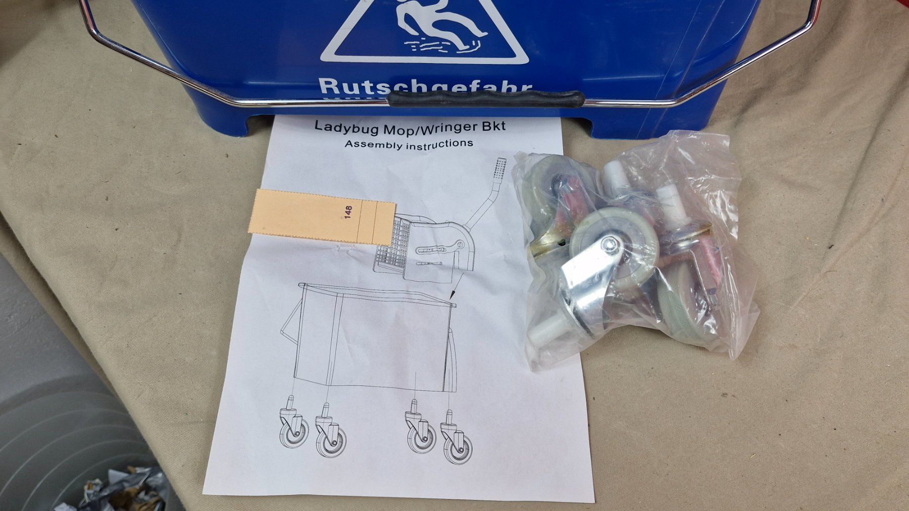 Reinigung & Hygiene: Bodenwisch Eimer Doppeleimer mit Presse - 20 l – Neu (gemäss Beschreibung) aus Dorf von Zur-Lingg 3