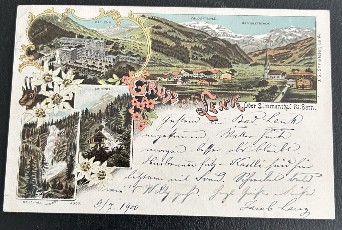 Cartes postales: Gruss aus Lenk Litho  – D'occasion à Horw par Tellbub