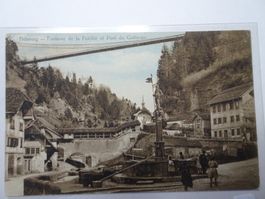 AK Fribourg Fontaine de la Fidélité et Pont du Gotteron