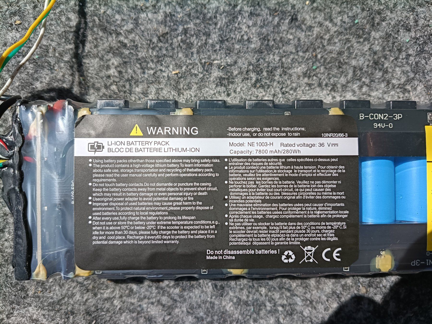 Caricatori & Batterie: Akku Escooter Mi365 / 1S / Essential – Difettoso da Wetzikon ZH venduto da LegoKoenig 1