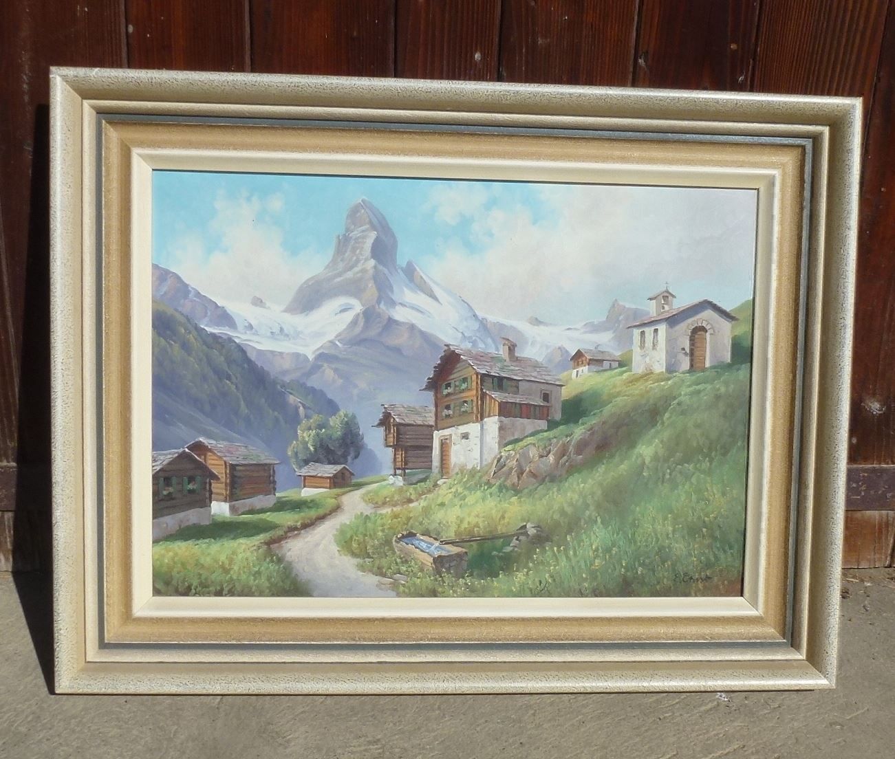 Tableaux: ++ Ölgemälde Matterhorn von E. Ernst – D'occasion à Walkringen par Casablanca777