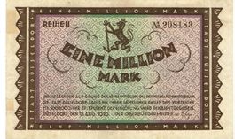 Düsseldorf 1 Mil.Mark Reihe II 15.08.1923 VZ+-VZ++