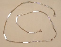 Kette, silber/25.5gr./925Silber, 82cm/mit massiven Gliedern