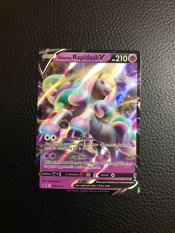 Pokémon Carta Jumbo Rapidash V Swsh111 Promo - Foto 10