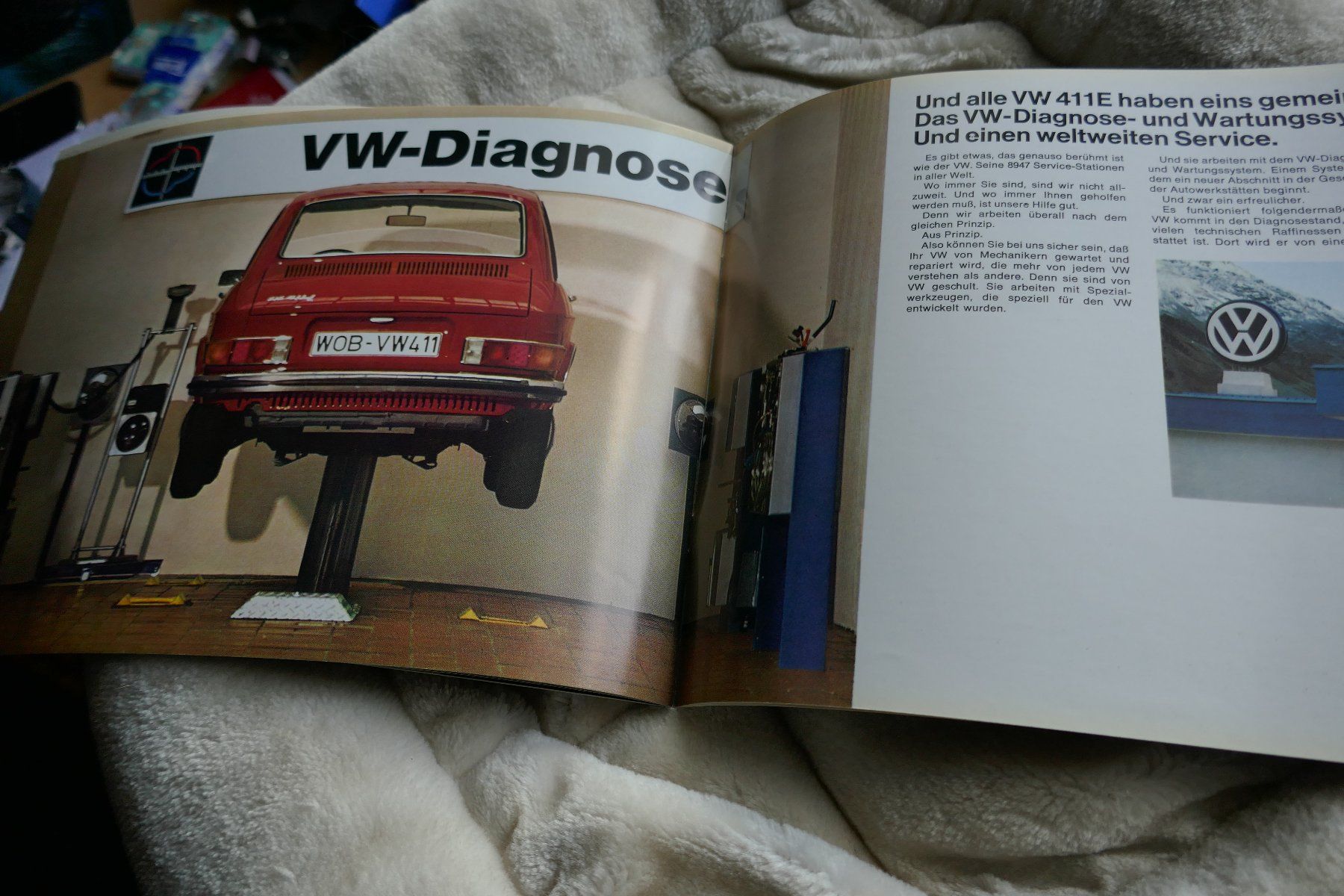 VW Dokumente: VW 411 E  Originalprospekt – Neu (gemäss Beschreibung) aus Madiswil von ML911 9