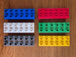 Lego Duplo Bausteine 2 x 6 Noppen 6 Stück (1133)