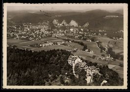 AK Oberburg /Emmenthal, Kurhaus Rothöhe und Ortsansicht