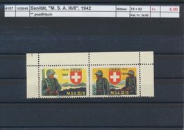1939/45 Sanität, "M,S.A. III/8", Ausgabe 1942, ** postfrisch
