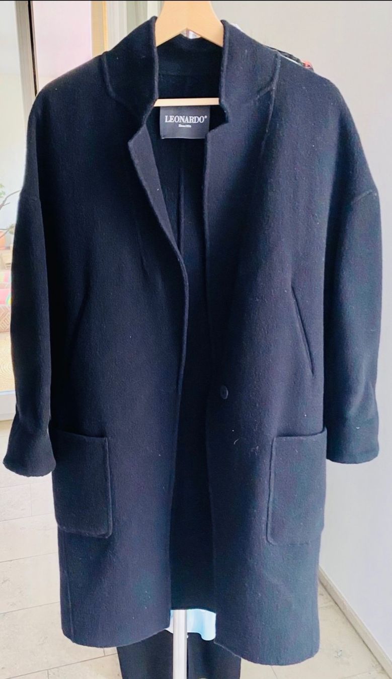 Mäntel: New LEONARDO Wollmantel Oversized Blau M Neu – Neu und originalverpackt aus Zumikon von NG1979