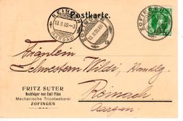 PK, Fritz Suter Mech. Tricotweberei Zofingen 1909