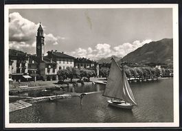 Ascona /Lago Maggiore, Panorama mit Sege