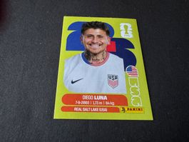 Panini Fifa Fussball WM 2026 Sticker Diego Luna USA 14
