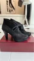 Paul Green Wildleder Stiefeletten, Schwarz, Gr. 37, Top!