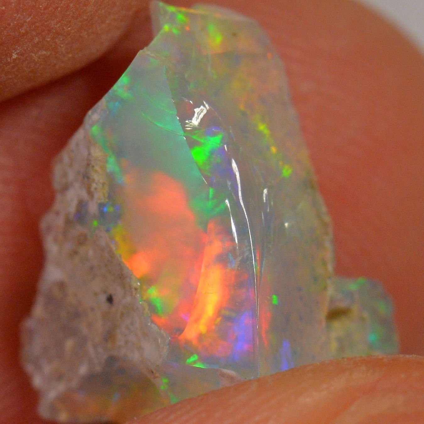 Pierres précieuses: 4.4 Karat - Roher Äthiopischer Welo Opal – Neuf (Voir description) à Rüti ZH par DeinOpal