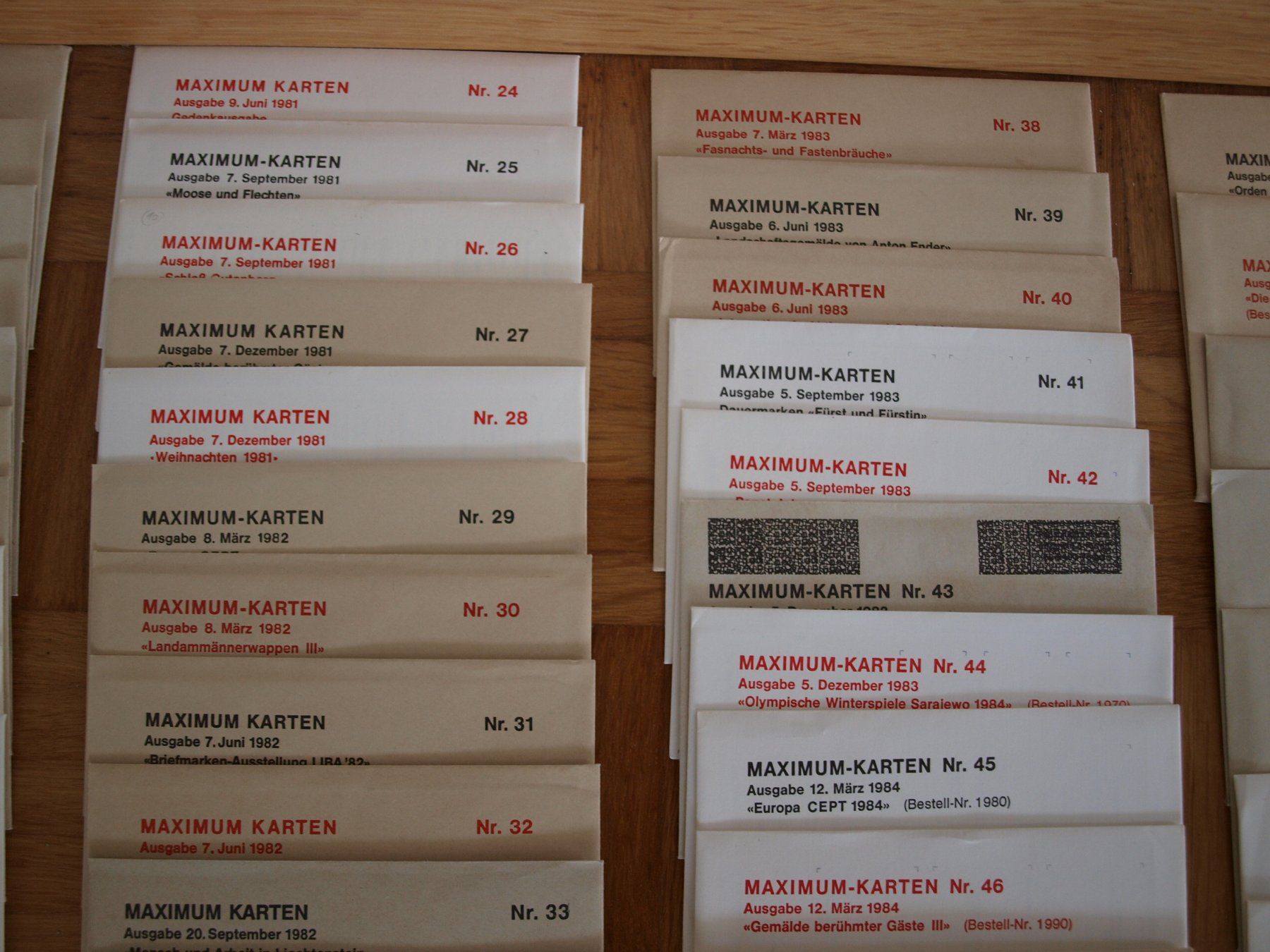 Alle Briefmarken: MAXIMUM-KARTEN Lichtenstein    siehe Bilder – Gebraucht aus Aarau von Marcele0 3