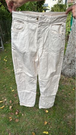 Mom Fit Jeans Trinidad cremeweiss Grösse W27 L28