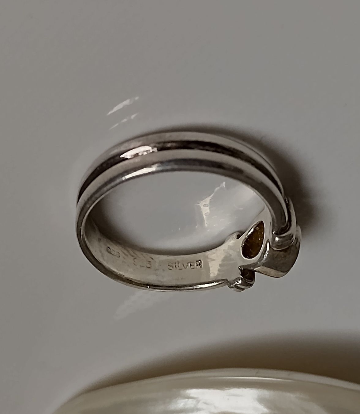 Ringe: RING SILBER 925 MIT GRÜNEM STEIN – Gebraucht aus Romanshorn von  3