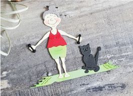 Neues Stanzschablonenset Seniorin / Fitness