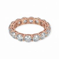 Alliance-Ring 14k Roségold Diamanten 5,20ct