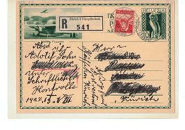 Ganzsache Postkarte PK 125 - Bern Flugplatz - o 1930 Zürich