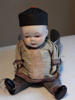 Antikes Chinesen Püppchen NIPPON, Biscuit, ca 1900