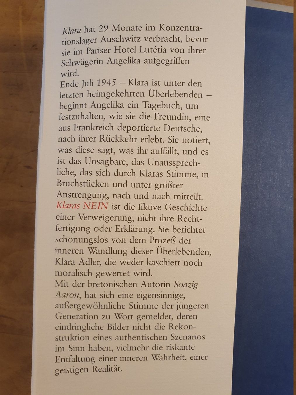Libri: Klaras Nein Soazig Aaron Friedenauer – Usato da Zürich venduto da loosebone 1