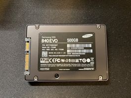 Samsung 840 EVO 500 GB, 2.5" SSD