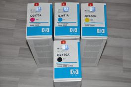 HP Color LaserJet 3500 Toner, Q2670A+Q2671A+Q2672A+Q2673A