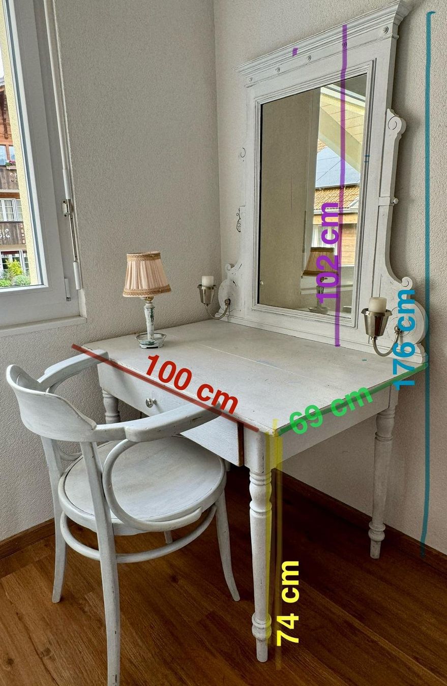 Tavoli da trucco: Schmink-Tisch Shabby-Chic – Usato da Därligen venduto da Bernerin38 7