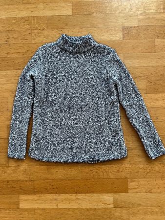Strickpullover, Rollkragen, Schwarz/Weiss, Gr. 36 Street One