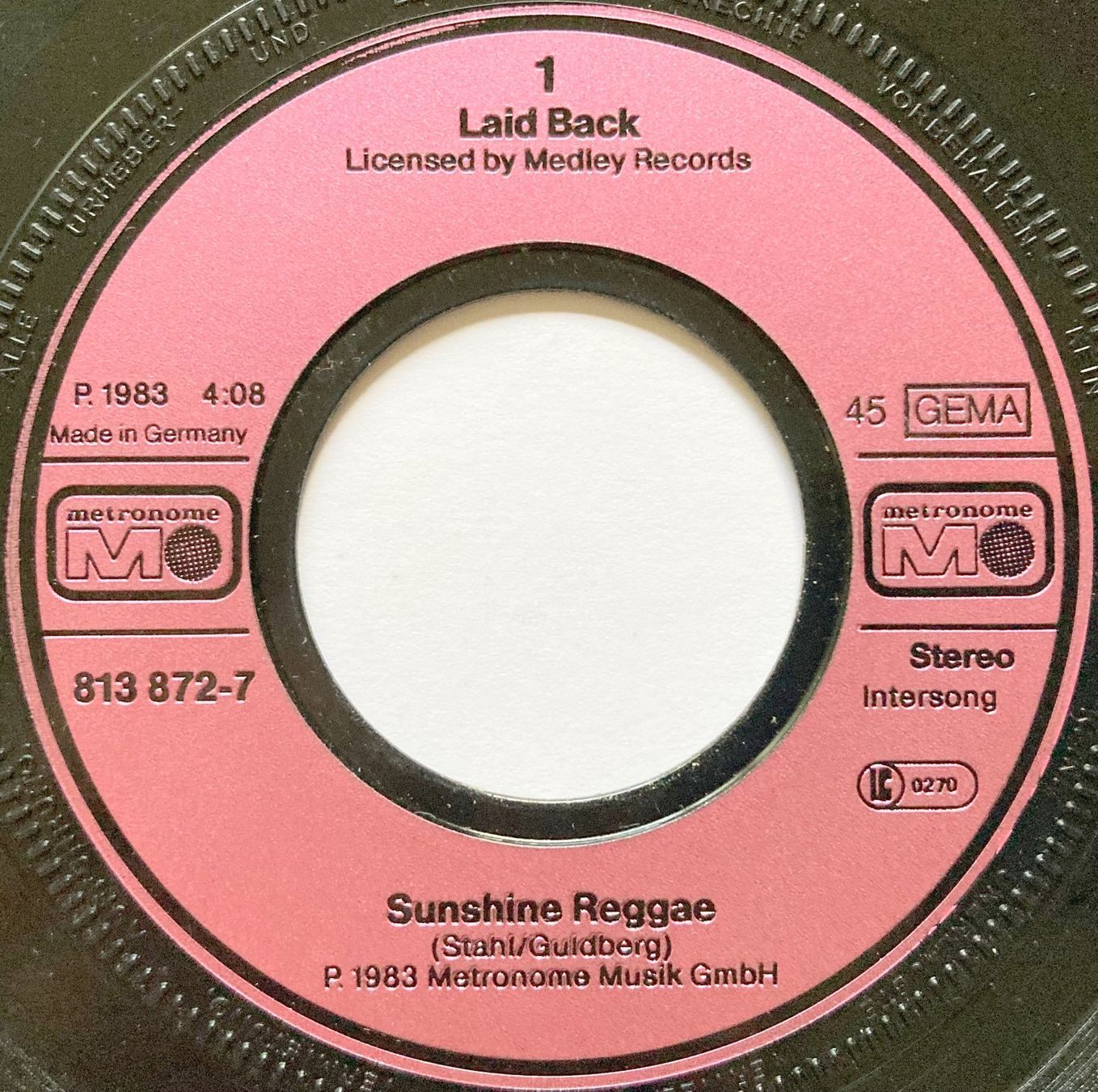 Vinyles: LAID BACK - SUNSHINE REGGAE – D'occasion à Bottens par hotter-than-hell 2