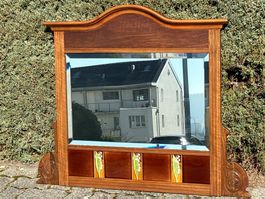 Antiker Spiegel  (-Aufsatz) im Biedermeier Stil