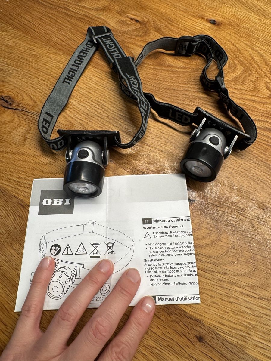 Lampade: Obi LED Stirnlampe, 2 Stück – Usato da Niederbüren venduto da Oetschli 1