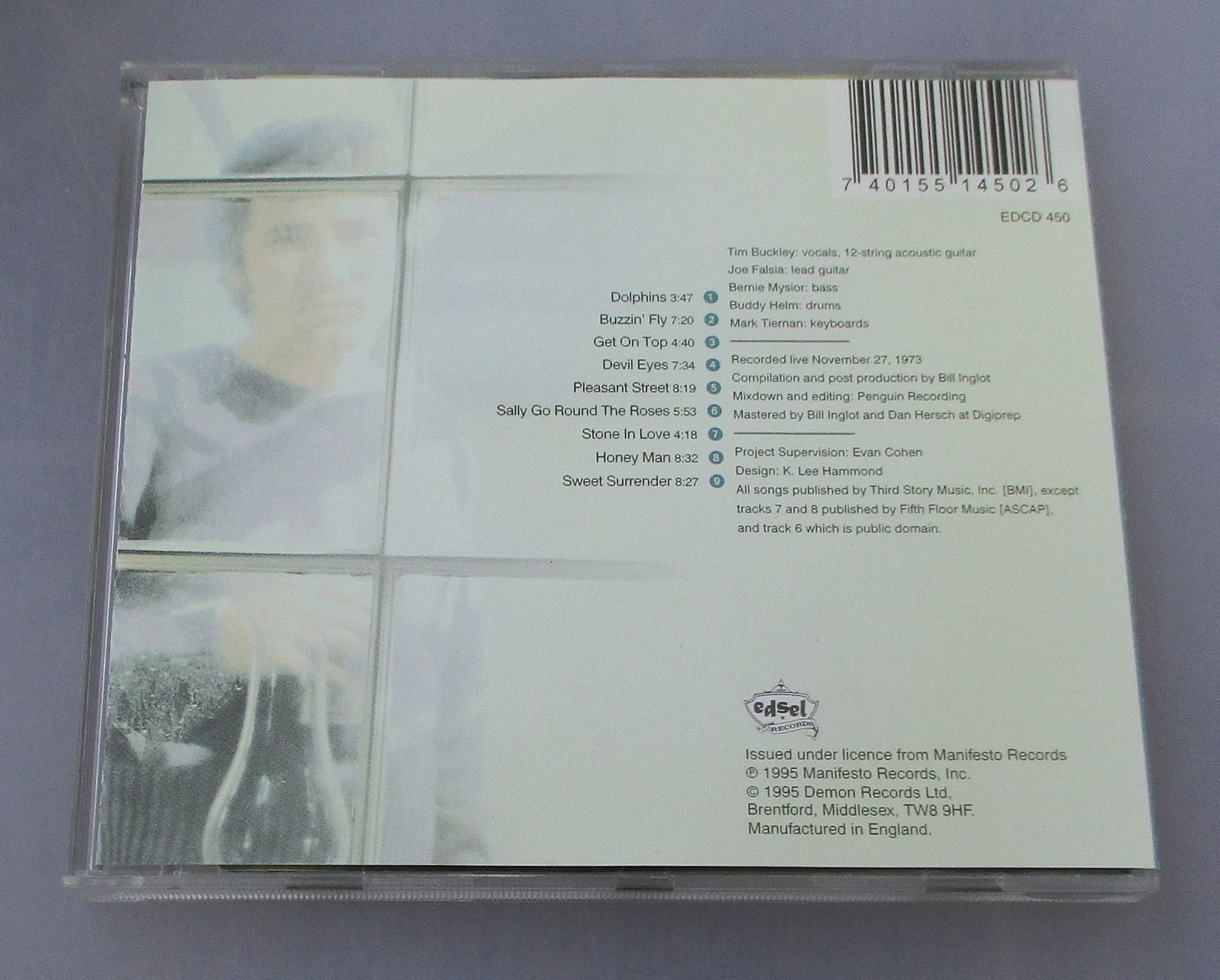CD: TIM BUCKLEY - Honeyman – Usato da Wattwil venduto da Muriel11 1