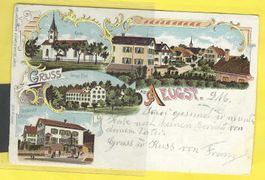 17.8.1904Guggenheim-Litho Gruss a.AEUGST/4-Bild;Bad,Eichhorn