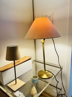 Tischlampe mit Messingfuss