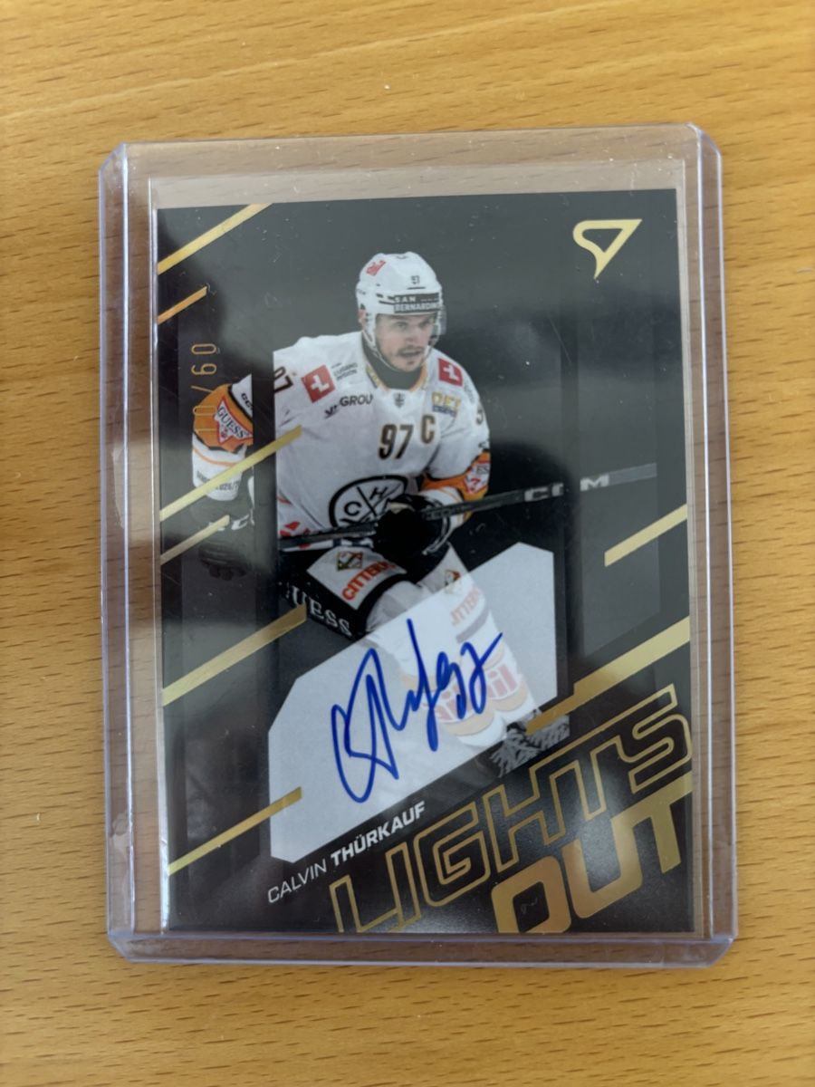 Sportzoo Sammelbilder & Trading cards: Calvin Thürkauf Signed Lights Out 10/60! – Neu (gemäss Beschreibung) aus Dürrenäsch von gasto27