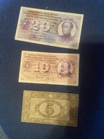 Schweizerische Nationalbank Noten-Sammlung 5, 20, 100 CHF
