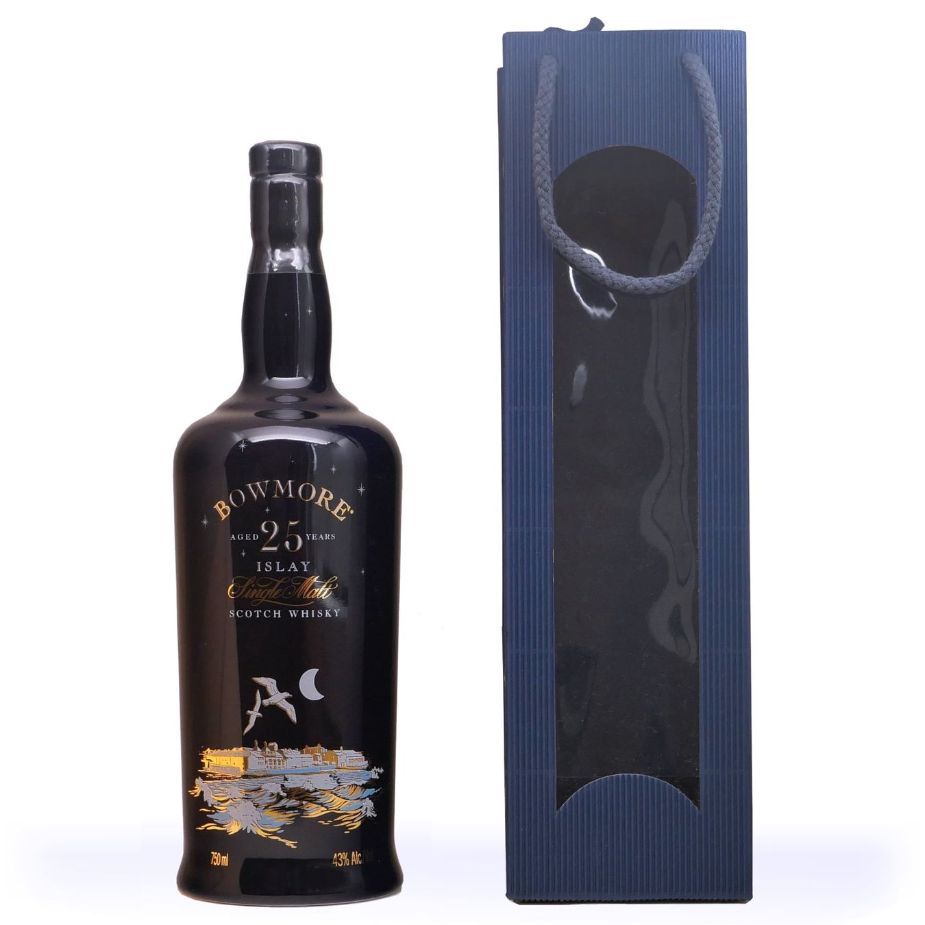 Bowmore Spirituosen: Bowmore 25Y Moonlight 75 CL Ceramic Bottle Code B226 43.0% – Neu (gemäss Beschreibung) aus Wohlen AG von MAXMALT
