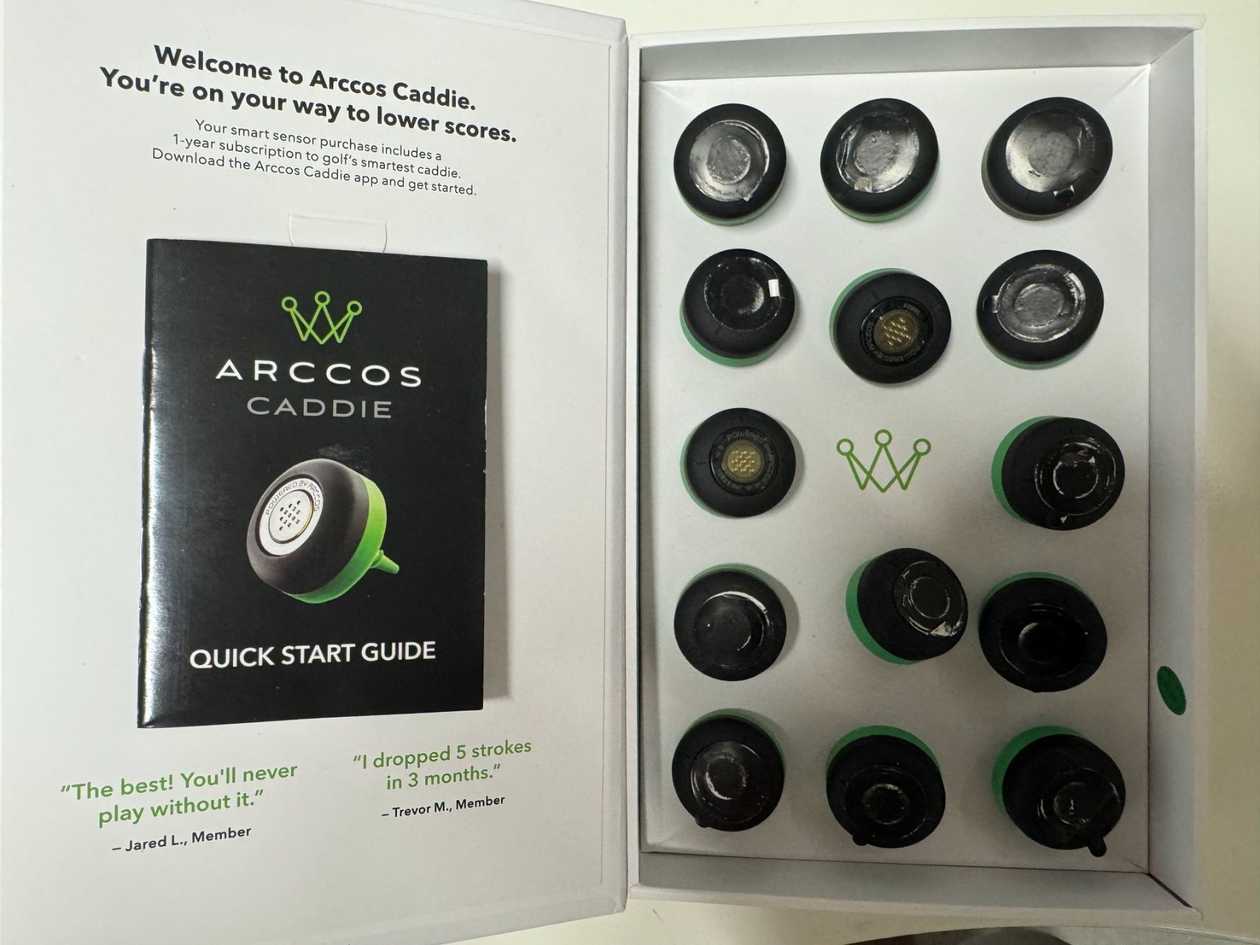 Misurare: Arccos Caddie Smart Sensor für Golfer – Usato da Niederrohrdorf venduto da ursgut-vinyl